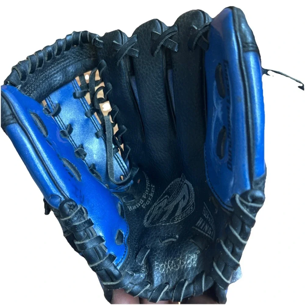 Franklin Custom Fit RTP Series Youth Baseball Glove Mitt Blue Black Size 9.5